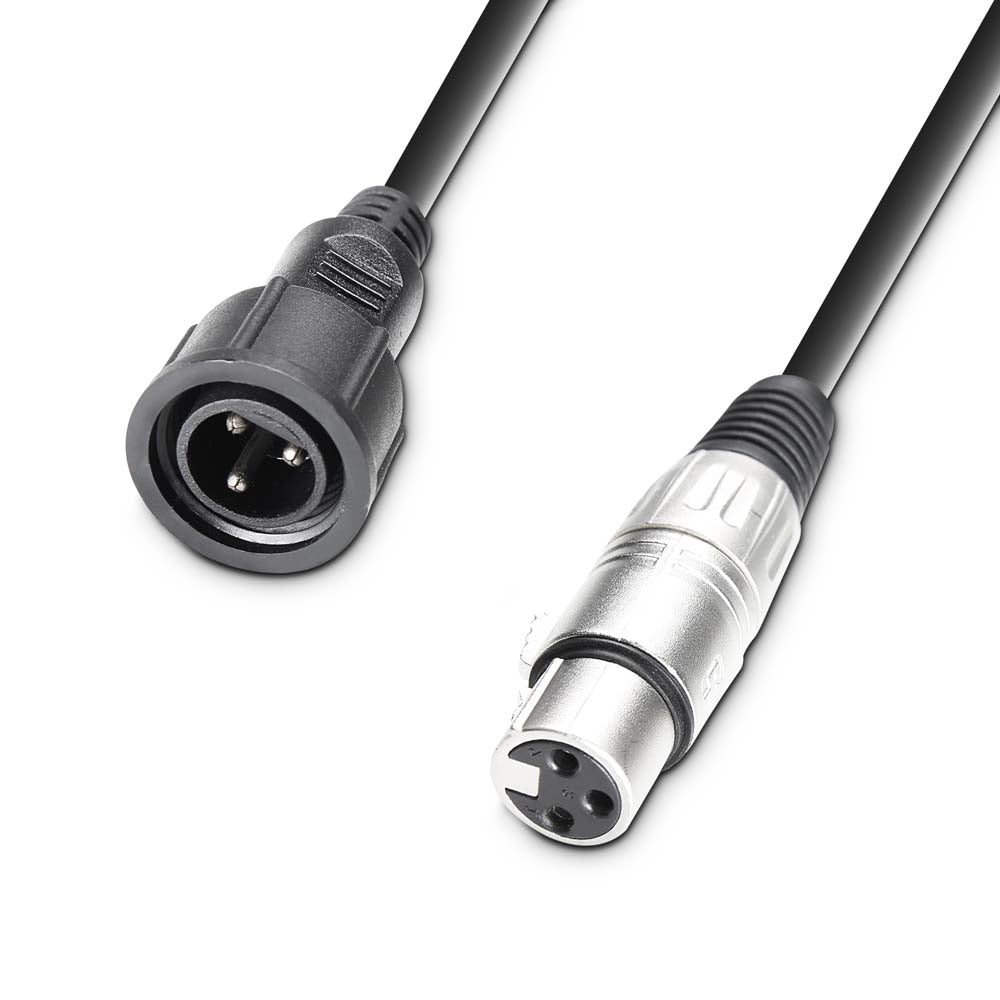 Cameo DMX ADAPTER OUT - Cable adaptador para proyector exterior IP65, conector IP65 a XLR hembra de 3 pines
