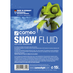 Cameo SNOW FLUID 15 L - Líquido especial para máquinas de nieve para producir espuma 15 L