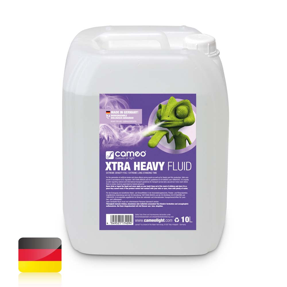 Cameo XTRA HEAVY FLUID 10 L - Líquido de haze de muy alta densidad y tiempo de suspensión extremadamente largo 10 L