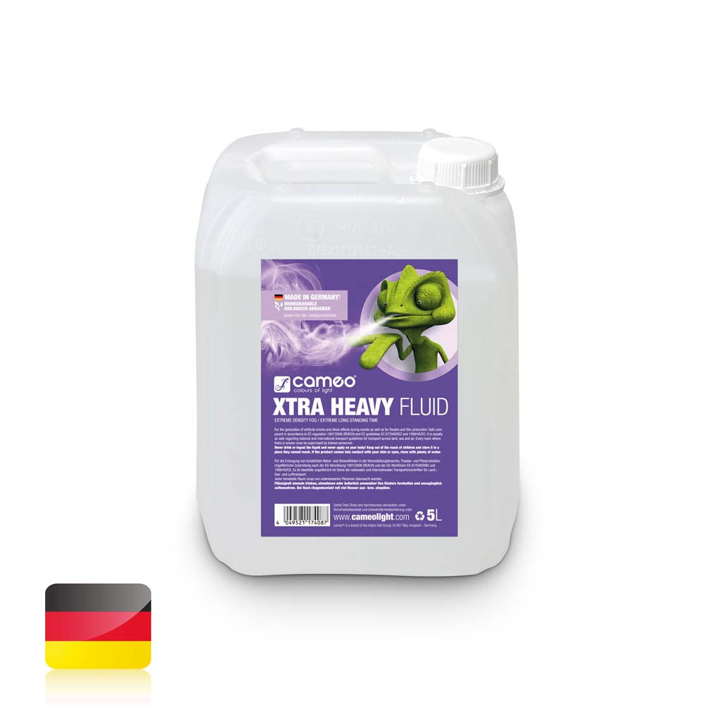 Cameo XTRA HEAVY FLUID 5L - Líquido de haze de muy alta densidad y tiempo de suspensión extremadamente largo 5 L