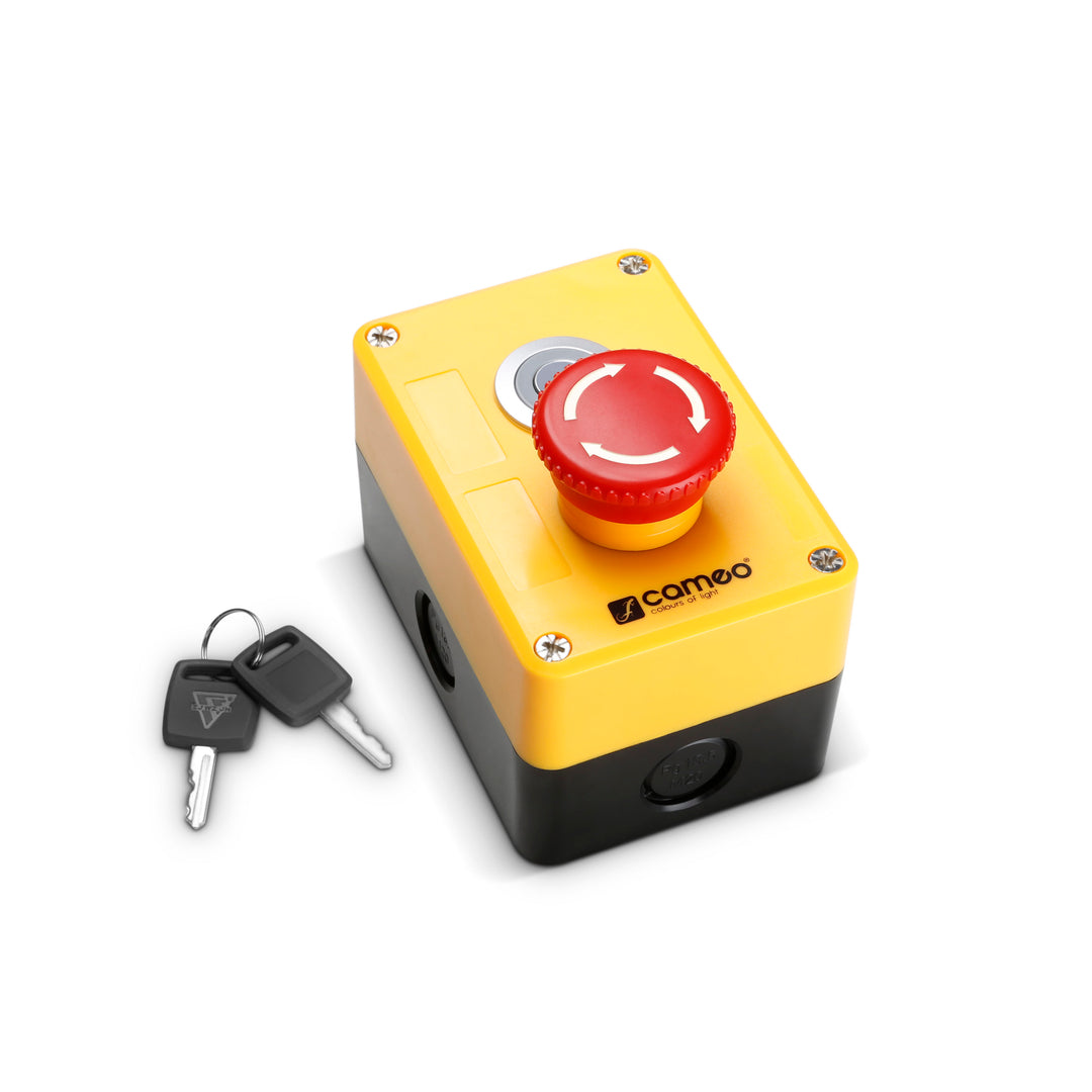 Cameo EKS XLR - Interruptor de parada de emergencia con llave