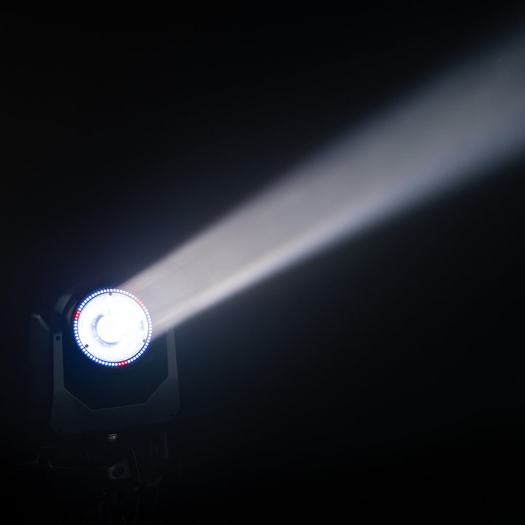 Cameo MOVO BEAM 200 - Cabeza móvil beam con rotación infinita y aro LED