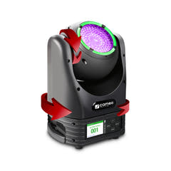 Cameo MOVO BEAM Z100 - Cabeza móvil beam con rotación ilimitada, aro LED y zoom