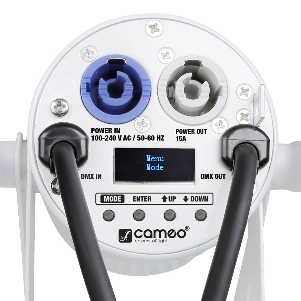 Cameo Q-SPOT 15 RGBW WH - spot compacto con LED RGBW de 15 W en carcasa blanca