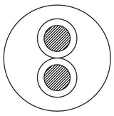 ProCab højttalerkabel  EN50399 2 x 4 mm² 100 meter (CLS240-B2CA-1)