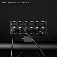 Cameo SB 6 T RDM - Splitter/booster DMX/RDM de 6 salidas con conectores de 3 y 5 pines