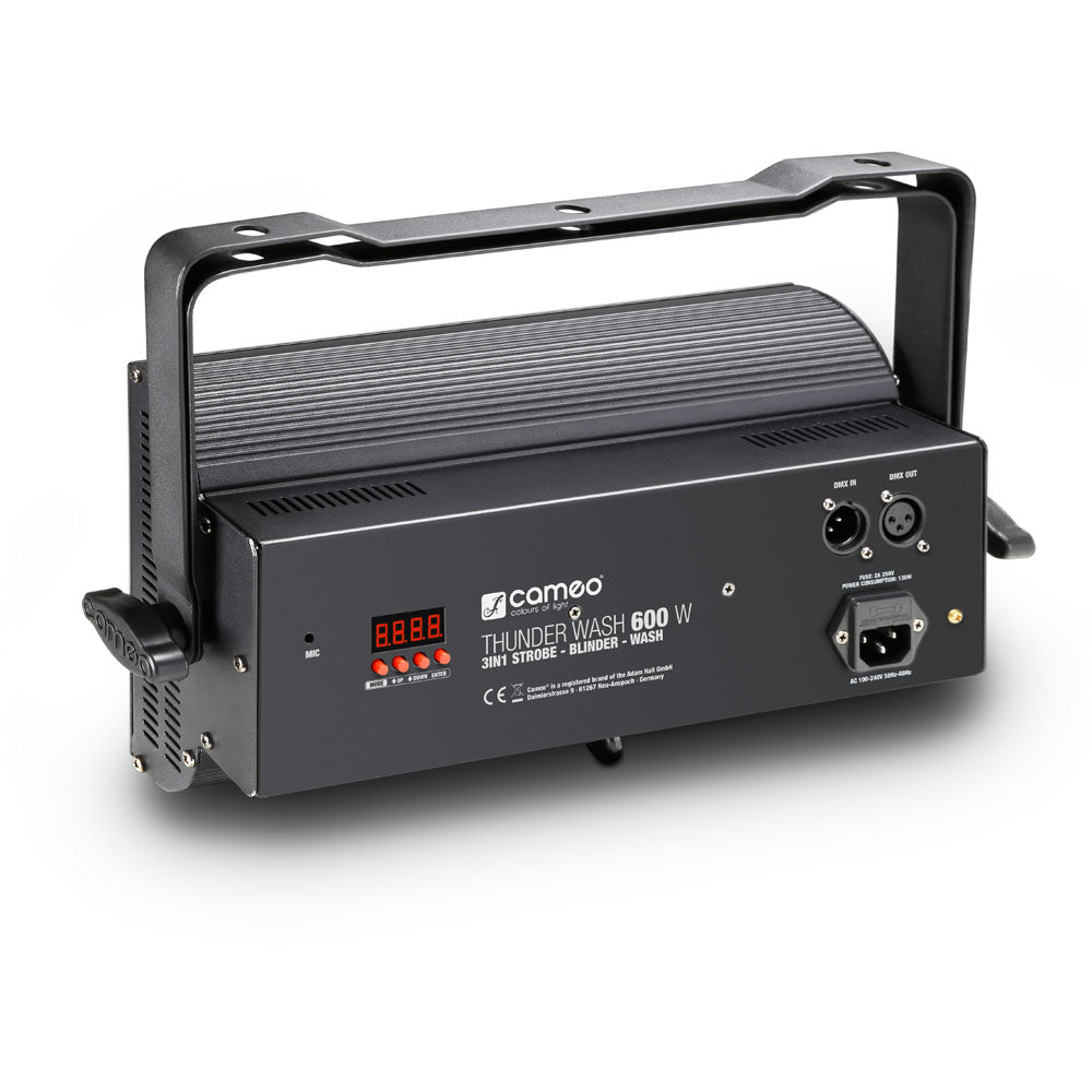 Cameo THUNDER® WASH 600 W - Luz 3 en 1 strobe, blinder y wash 648 x 0,2 W luz blanca