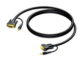 ProCab SVGA han > SVGA han & Stereo Audio Jack 20 meter