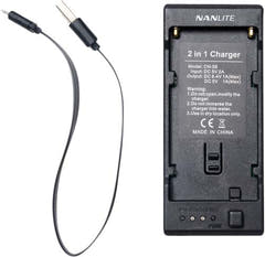 Nanlite CN-58 2-1 Cargador para baterías tipo NP