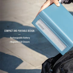 Reproductor de CD Crosley Voyager, Washed Blue