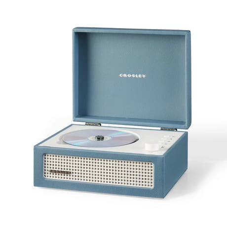 Reproductor de CD Crosley Voyager, Washed Blue