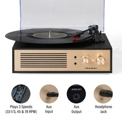 Crosley Miles Tocadiscos, Negro