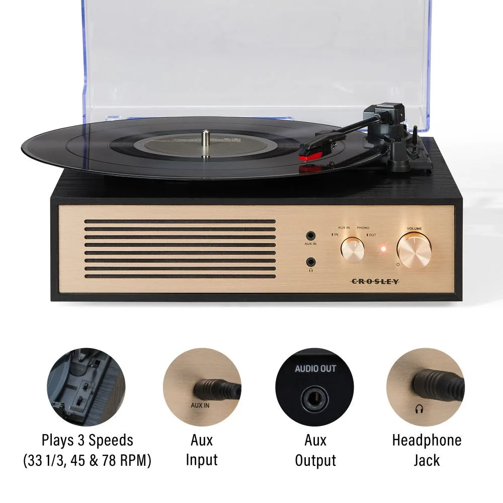 Crosley Miles Tocadiscos, Negro
