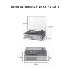 Crosley Miles Tocadiscos, Negro