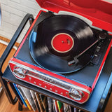 Tocadiscos Crosley Powel CR6047A 7 en 1 con Bluetooth, CD y radio