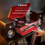 Tocadiscos Crosley Powel CR6047A 7 en 1 con Bluetooth, CD y radio