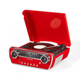Tocadiscos Crosley Powel CR6047A 7 en 1 con Bluetooth, CD y radio