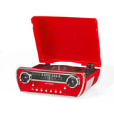 Tocadiscos Crosley Powel CR6047A 7 en 1 con Bluetooth, CD y radio