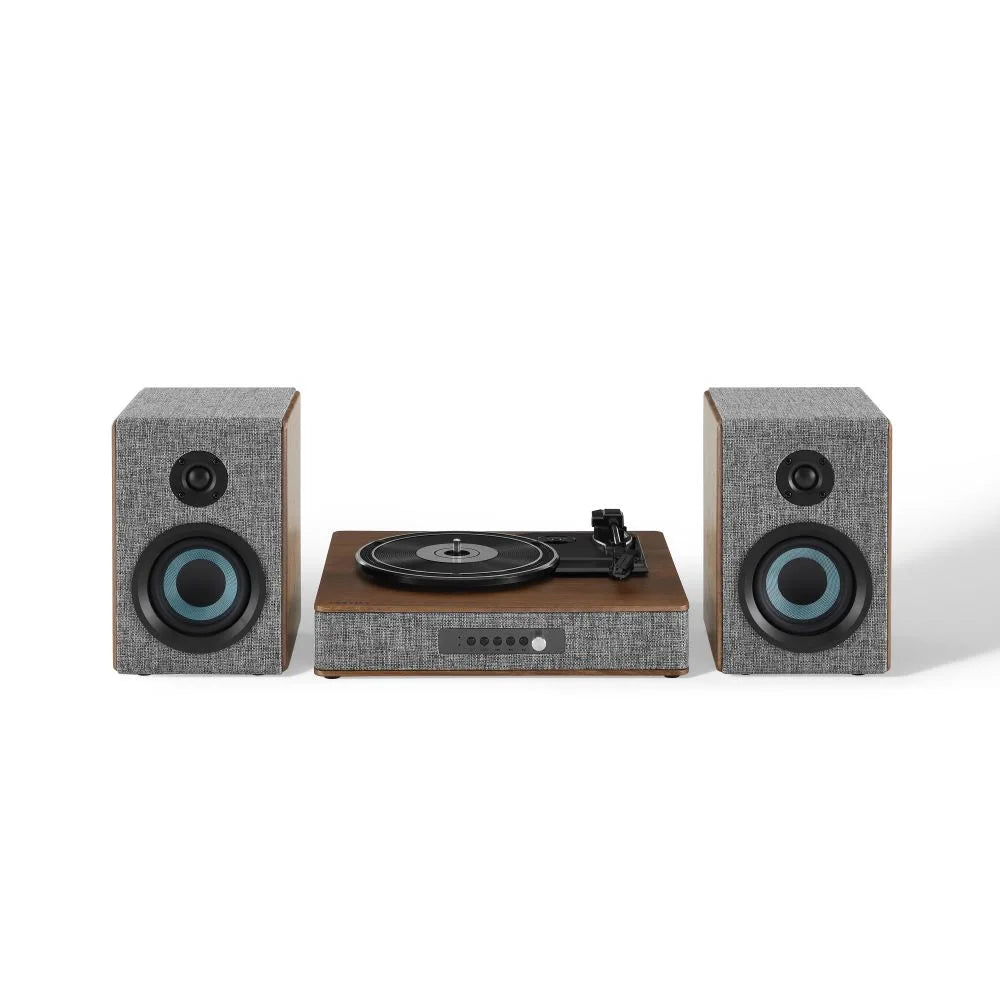 Tocadiscos Crosley Arya con altavoces, Gray