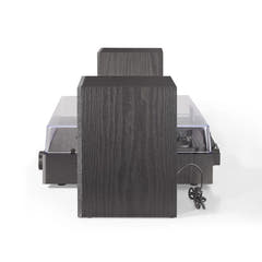 Crosley Zane Tocadiscos con altavoces, Negro