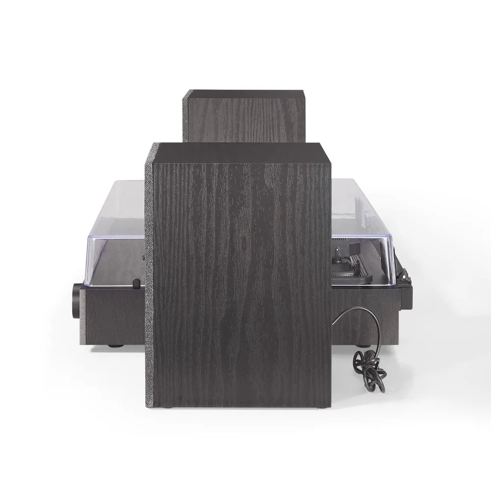 Crosley Zane Tocadiscos con altavoces, Negro