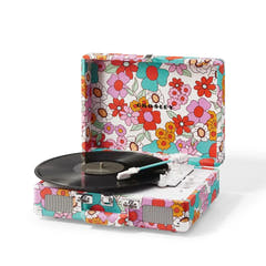 Crosley Cruiser Plus Tocadiscos Bluetooth bidireccional (Groovy Floral)