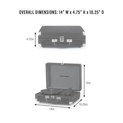 Crosley Cruiser Plus Tocadiscos Bluetooth bidireccional (Groovy Floral)