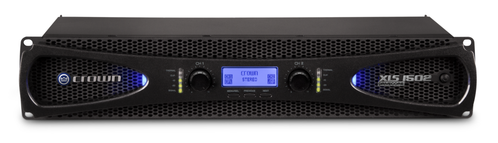 Crown XLS1502 Amplificador de 2 canales 2x525W @ 4Ω | DSP | XLR/RCA