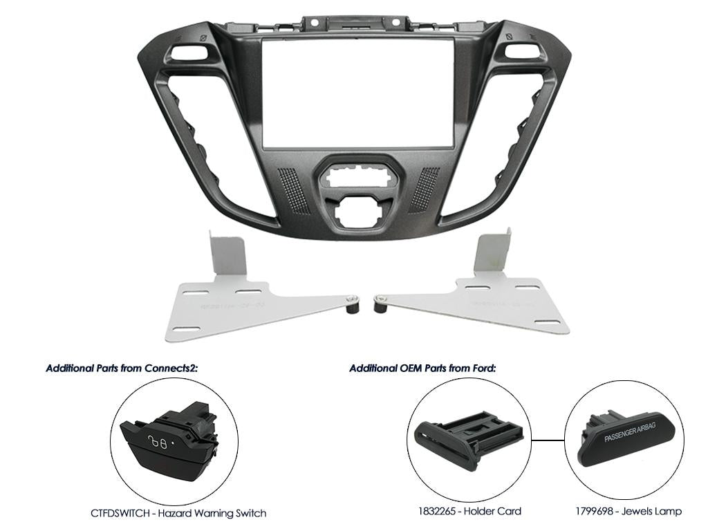 CT23FD39 Marco 2-DIN para Ford Transit Custom 2012-