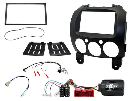 CTKMZ09 Kit de montaje 2-DIN para Mazda 2