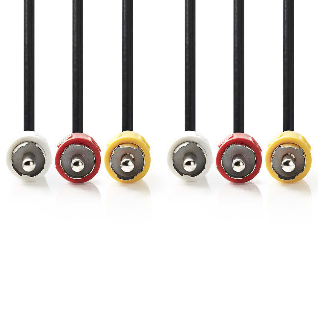 Cable de video compuesto, 3 x RCA macho /3 x RCA macho, 1.5 m.