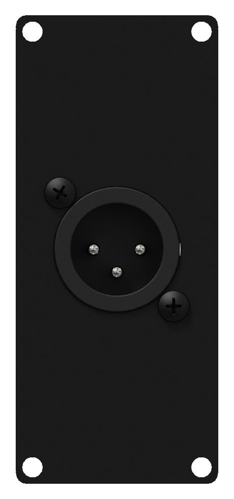 Caymon CASY122 1 plads, plade 1 x XLR han > 3-pin