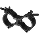 Double Swivel Clamp (Black, 50mm, 100kg)