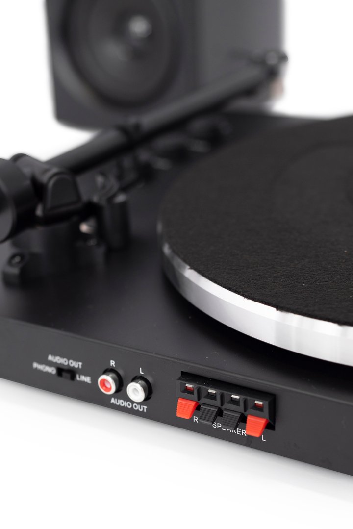 Crosley T150 Turntable with Speakers (Black)