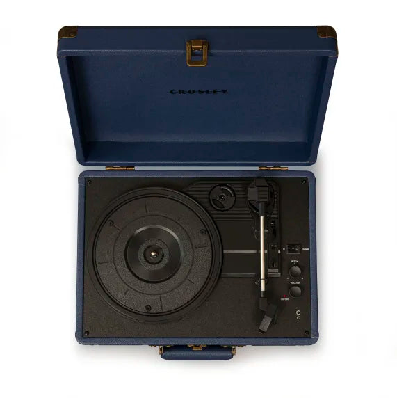 Crosley Cruiser Plus Tocadiscos Bluetooth bidireccional (Navy)