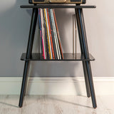 Crosley - Manchester Mueble para tocadiscos (Negro)