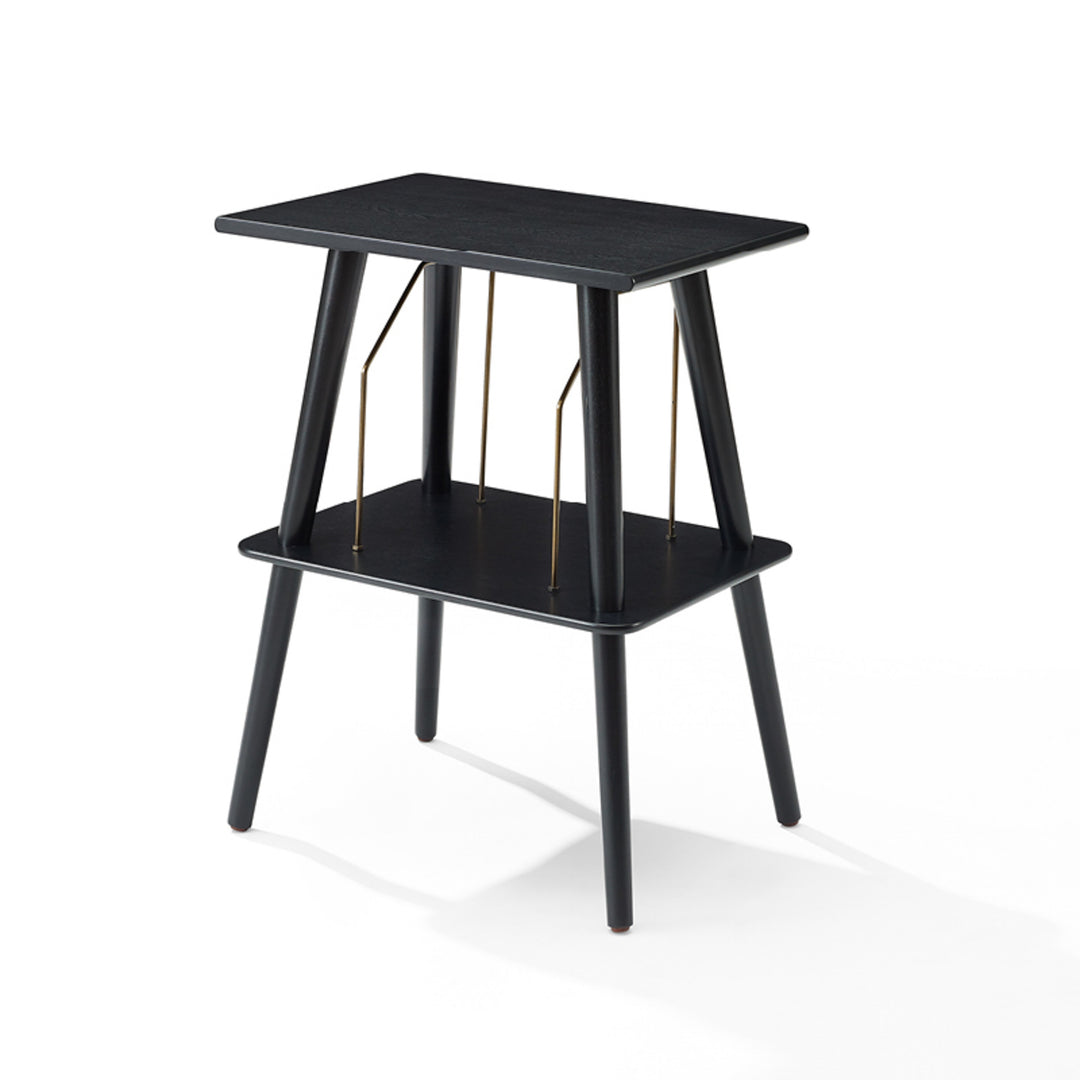 Crosley - Manchester Mueble para tocadiscos (Negro)