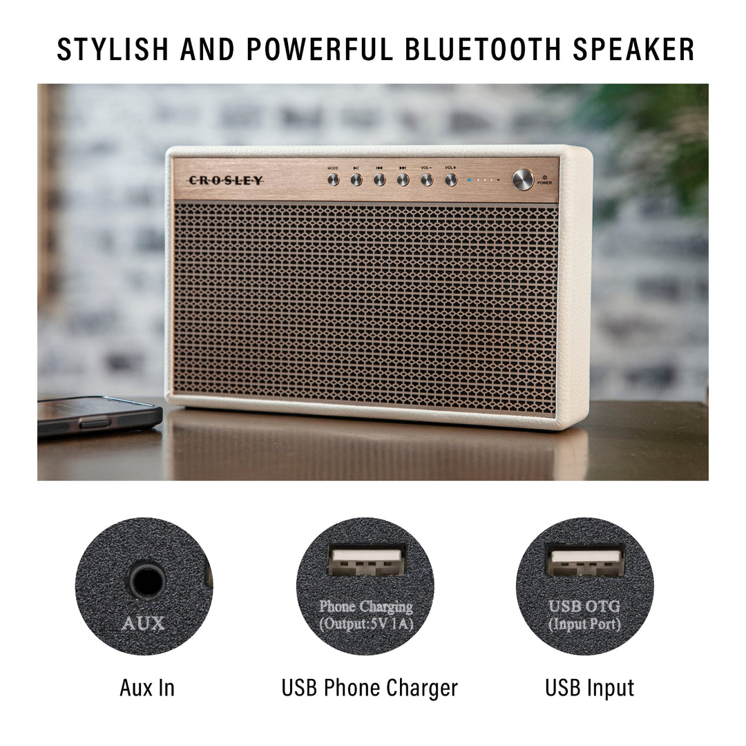 Crosley Montero Altavoz Bluetooth (White)