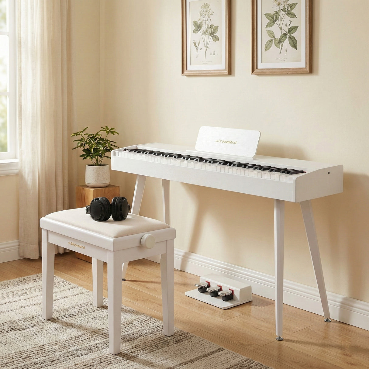 Grooveland DDP-140 El Klaver (Blanco) Bundle