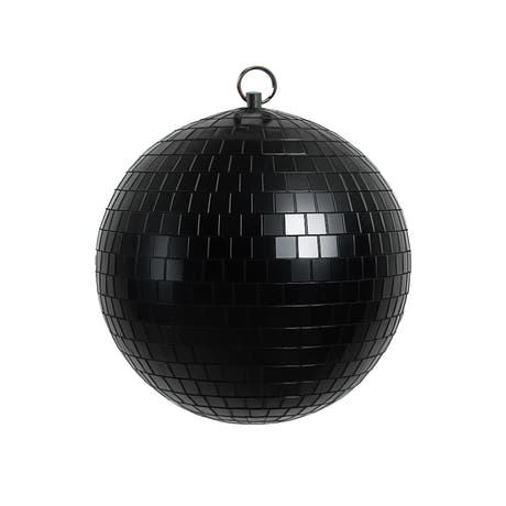 Marconi bola de discoteca Negra (10 cm)