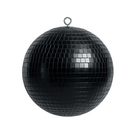 Marconi bola de discoteca Negra (30 cm)
