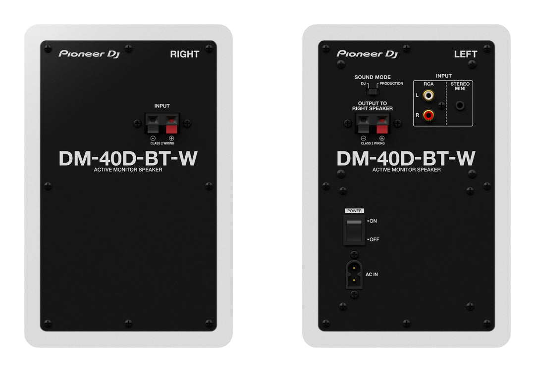 Pioneer DJ DM-40D-BT-W Monitores de Estudio con Bluetooth (Blanco)