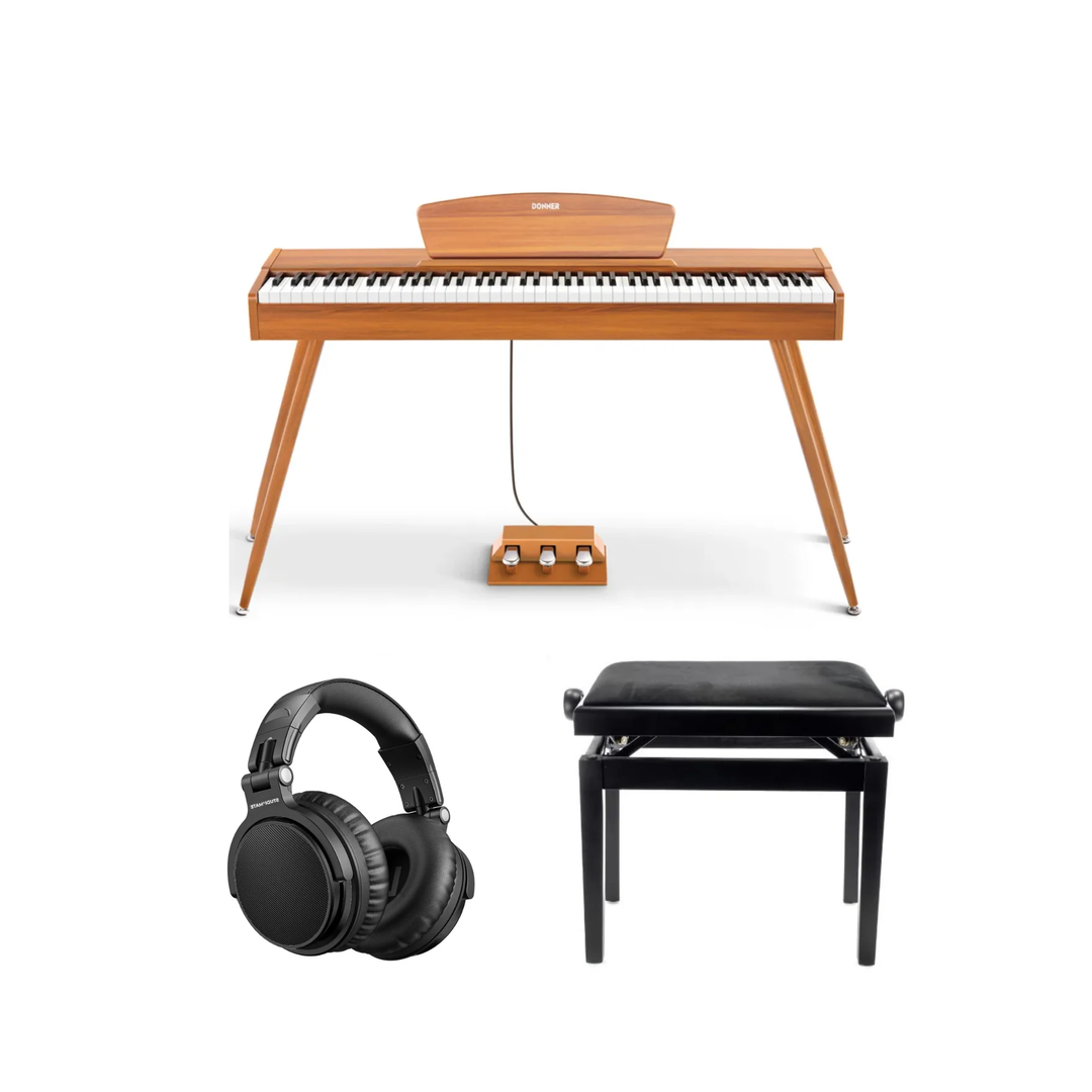 Donner DDP-80 piano digital madera Paquete Completo