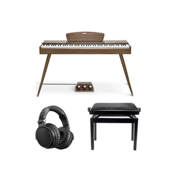 Donner DDP-80 piano digital nogal Paquete Completo