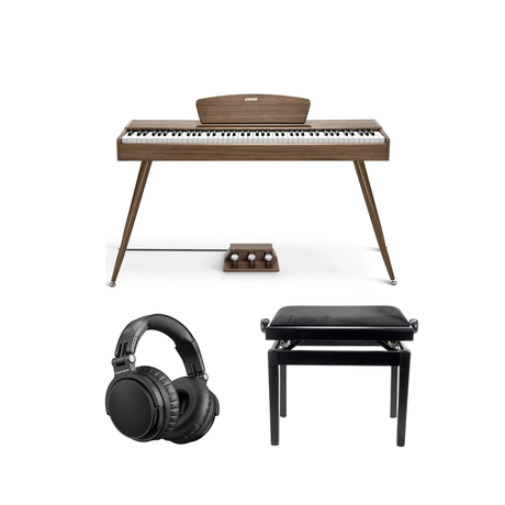 Donner DDP-80 piano digital nogal Paquete Completo
