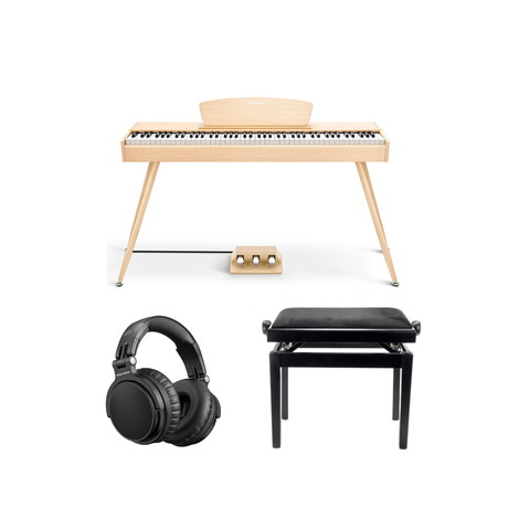 Donner DDP-80 piano digital beige Paquete Completo