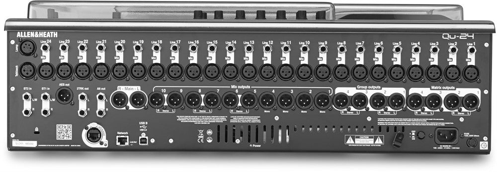 Decksaver Protección cover para Allen & Heath QU-24