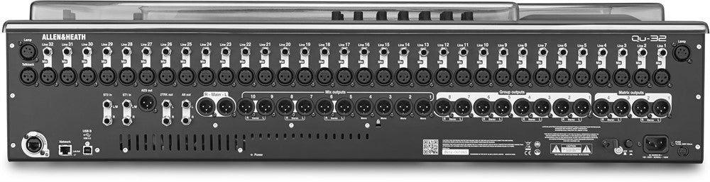 Decksaver Funda protectora cover para Allen & Heath QU-32