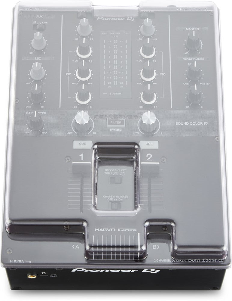 Cubierta de protección cover de Decksaver para Pioneer DJM-250 MK2 & DJM-450
