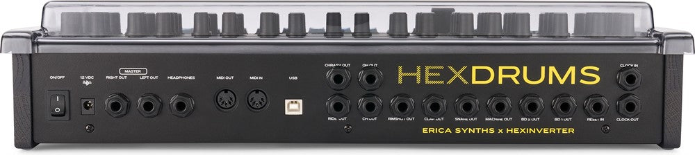 Decksaver Protección cover para Erica Synths Hexdrums (Soft-Fit)